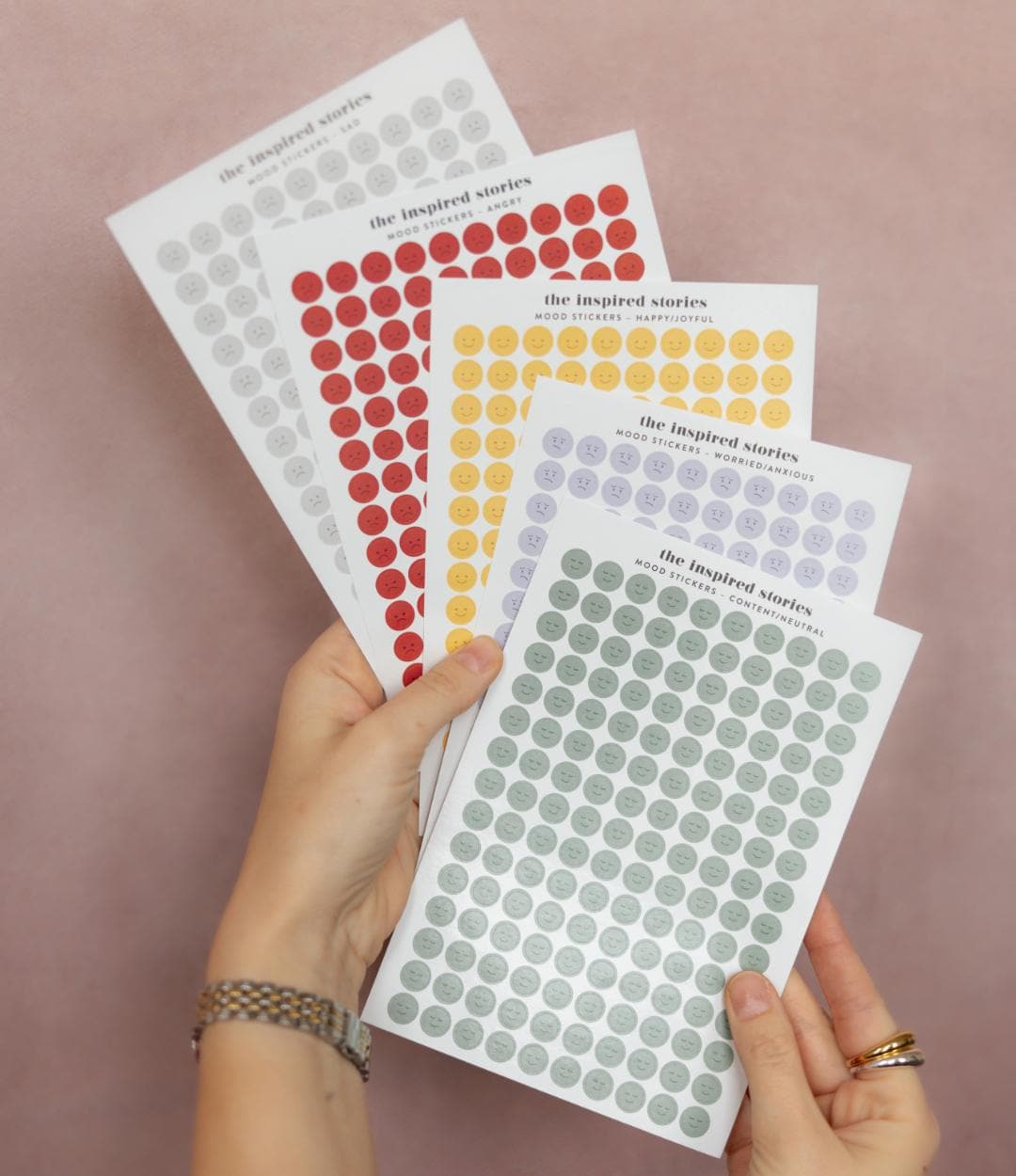 MOOD STICKER SET for Journals & Planners | Self Care Emotion Tracker ...