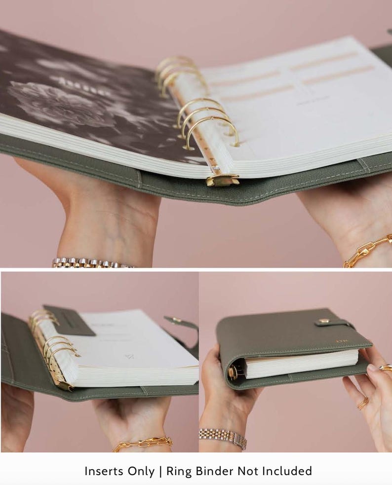 2026 VERTICAL planner INSERT PACK for ring binders and organisers /A5 inserts image 10