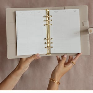 2026 VERTICAL planner INSERT PACK for ring binders and organisers /A5 inserts image 2
