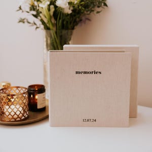 RECUERDOS - ÁLBUM DE FOTOS/Scrapbooking/Libro de mesa de café/Diario de recuerdos/Regalo personalizado/¡agrega tu fecha especial!