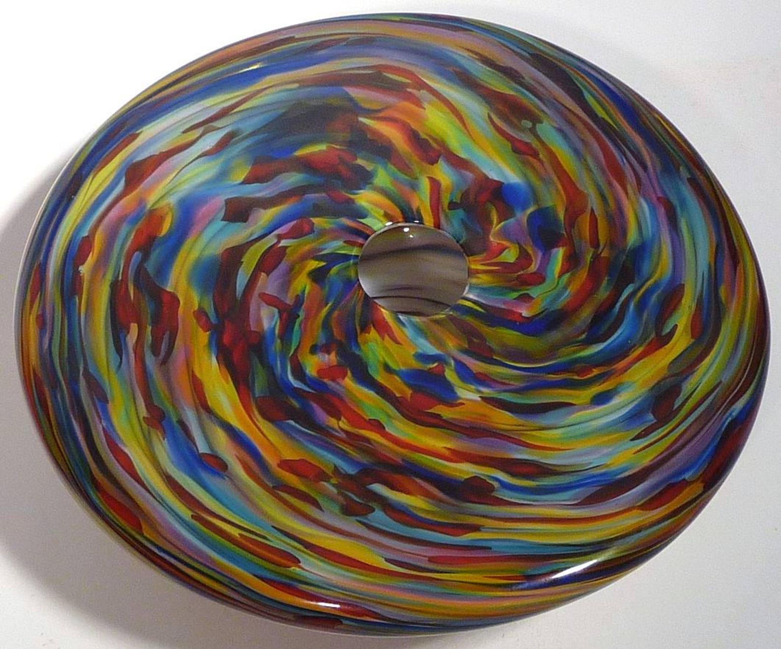 11.5 Hand Blown Glass Bowl Original Design by Dirwood Etsy