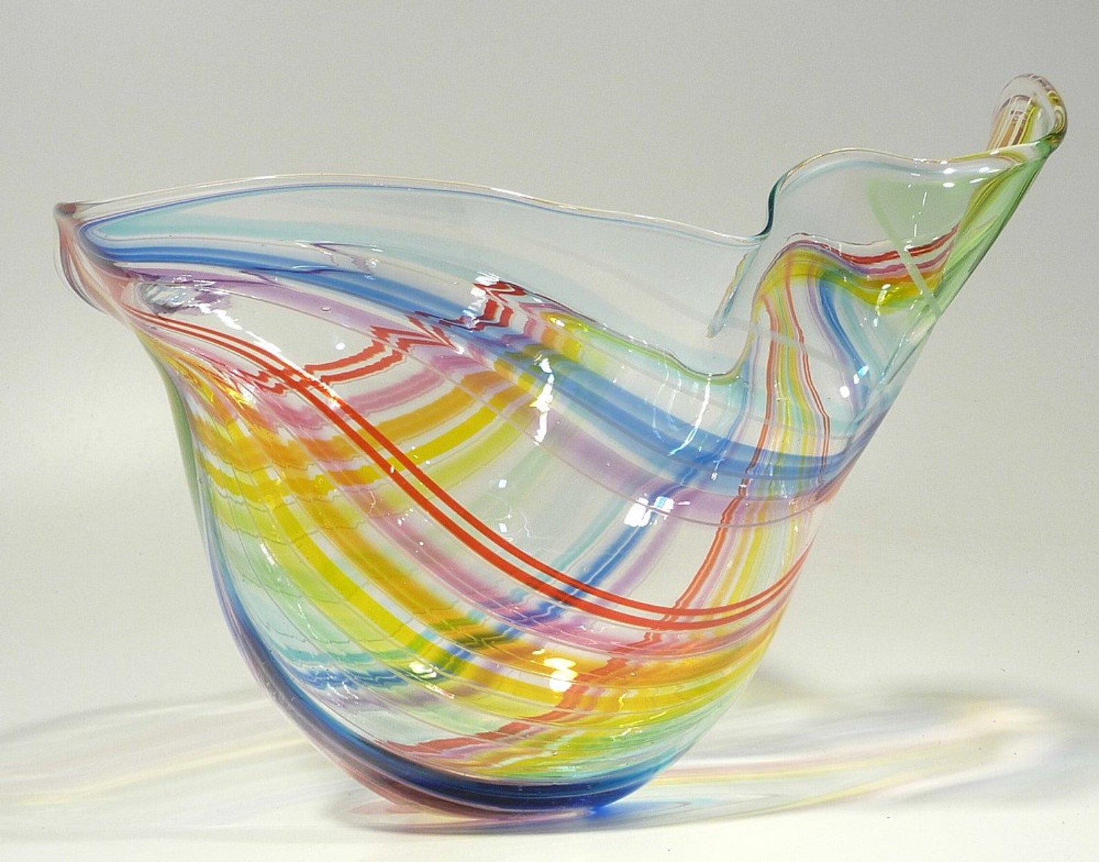 13 Hand Blown Glass Bowl/Vase Original Design by Etsy