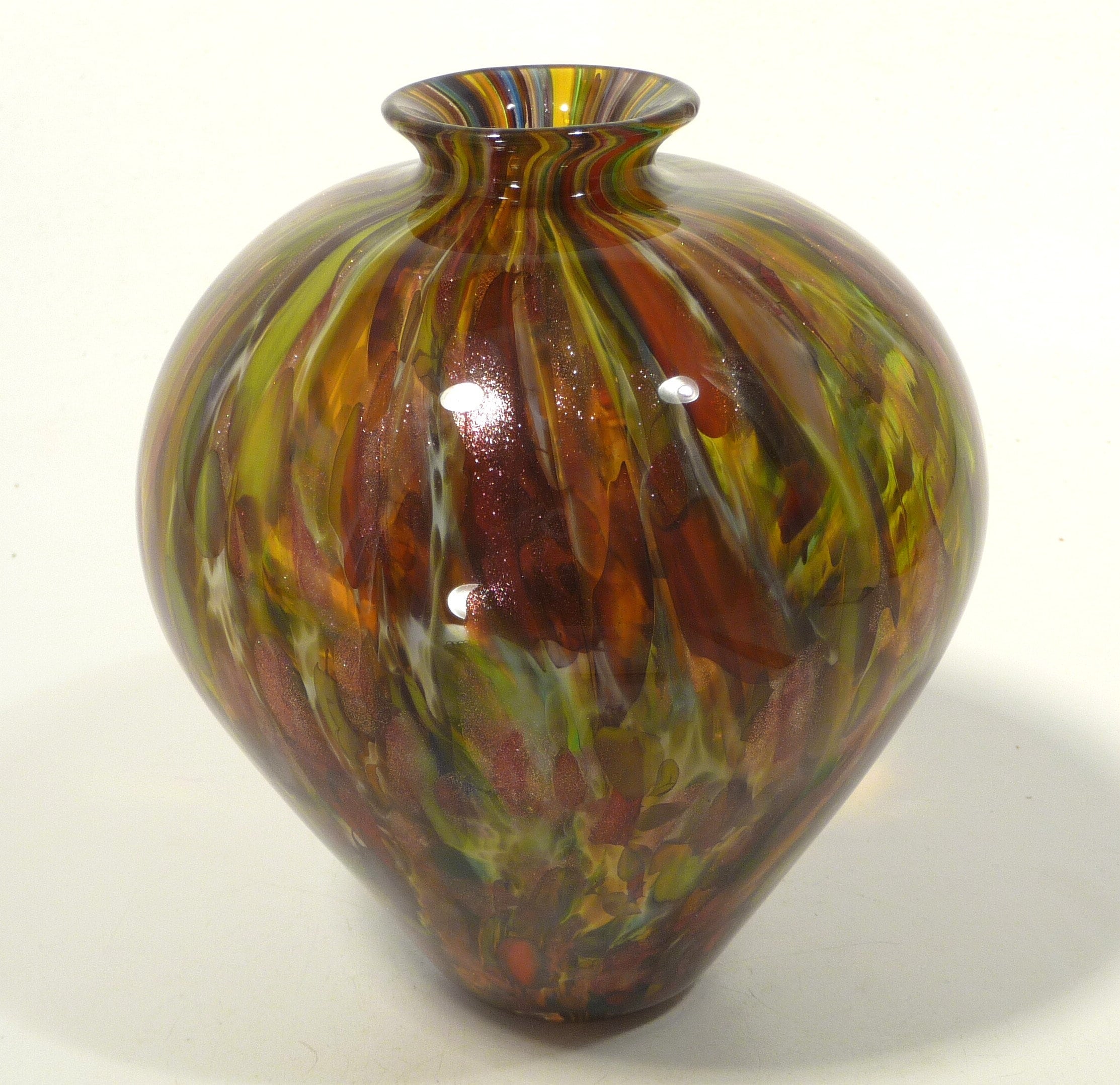 Sparkling Hand Blown Glass Bowl/vase Original Design by Etsy Ireland