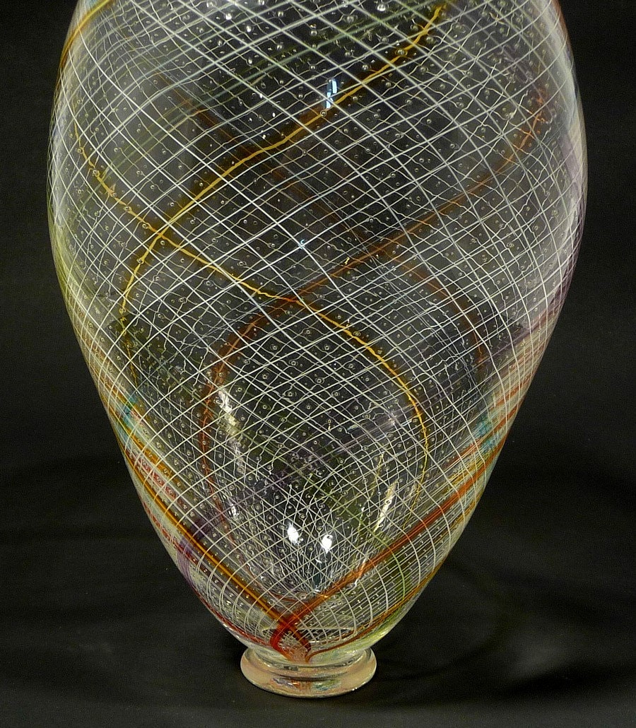 手吹きガラス 花瓶 10インチ レティチェロ 手吹きガラス花瓶 - Dirwood Glass による