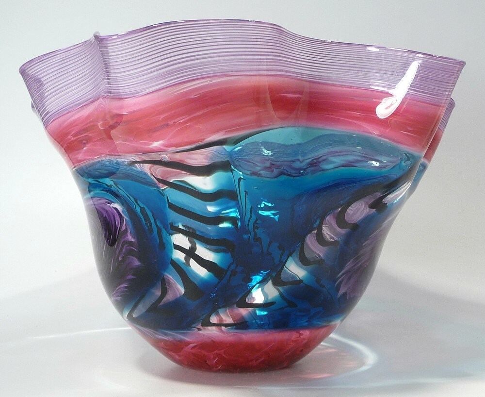 15 Hand Blown Glass Bowl/vase Original Design by Etsy