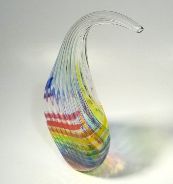 16 Multicolor Art Glass Centerpiece 16 Multicolor Art Glass Centerpiece