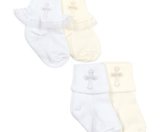 ivory lace socks for toddlers