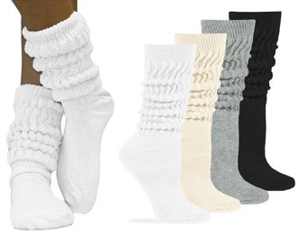 Thick white 2024 cotton socks