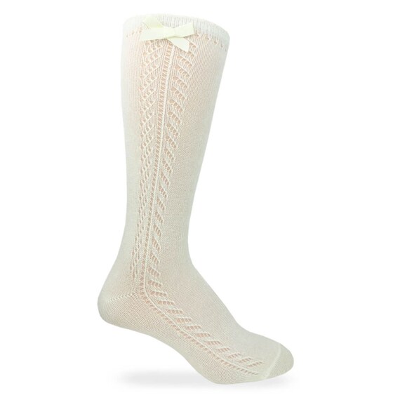 MKYSZLT Lace Knee High & Thigh High Sheer Socks - Cute, Thin, White Socks For Women, Girls