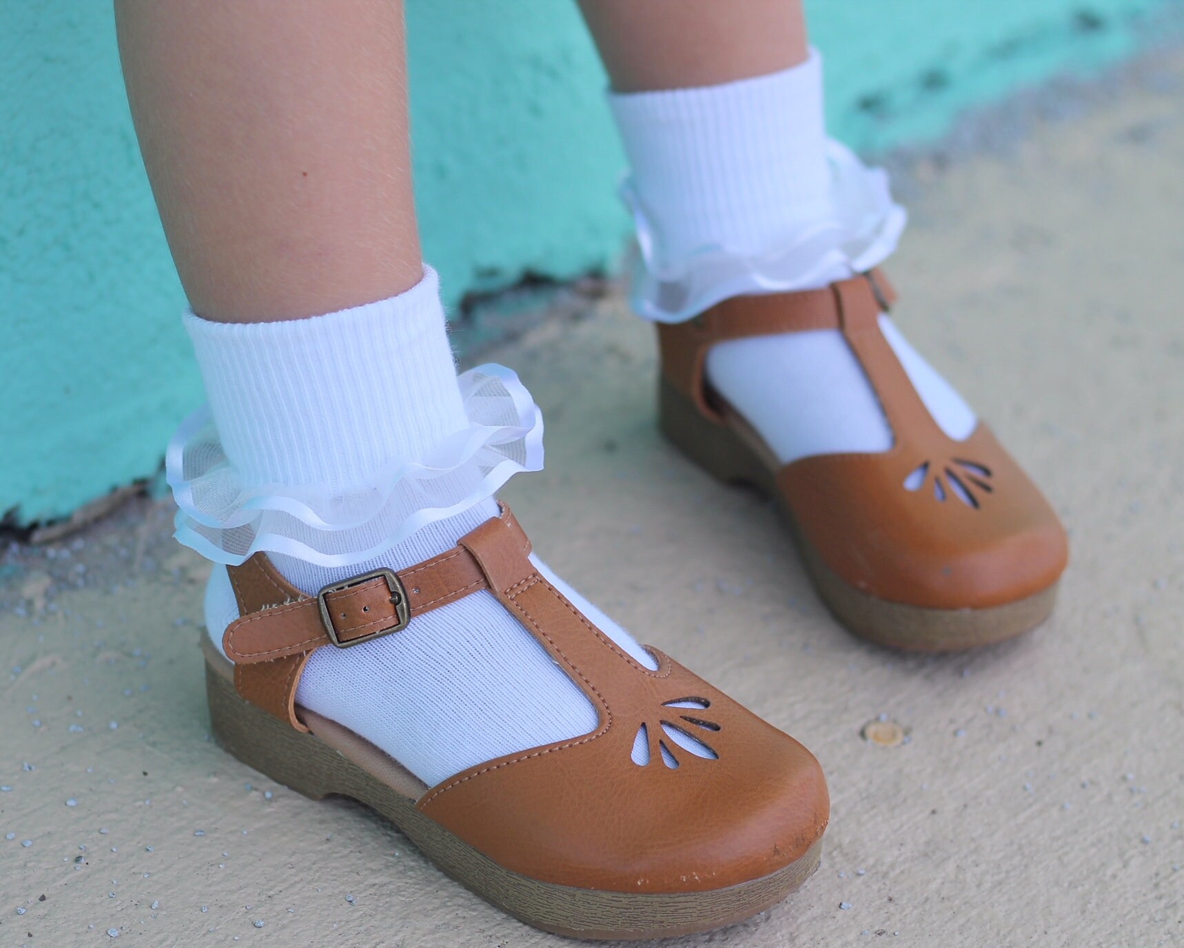 Calcetines Tobilleros De Encaje Con Volantes Para Mujer - Pack 2 Pares - Transpirables Y Cómodos