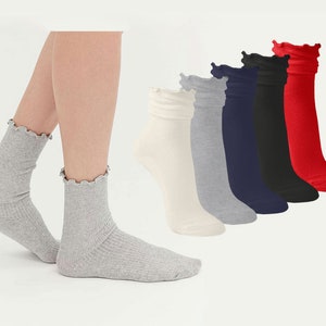 Ruffle Socks Women 