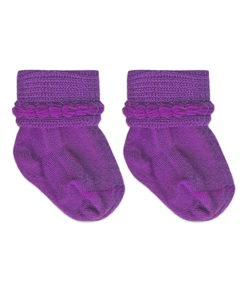 Purple clothing for babies and toddlers - Purple baby socks