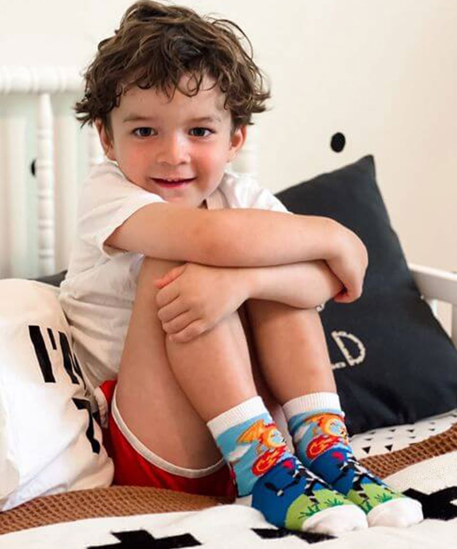 Boys Socks Space Pirate Dinosaurs Astronaut Farm Animals Warrior 
