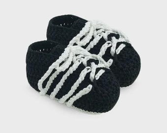 Handgehäkelte Neugeborenen Baby Fußballschuh Krippe Schuhe