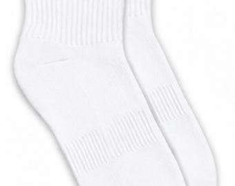 Women's Ruffle Cotton Blend Sport Ruffle Ripple Edge Ankle Socks: Seamless Toe, Classic Colors, 1 Pair Pack