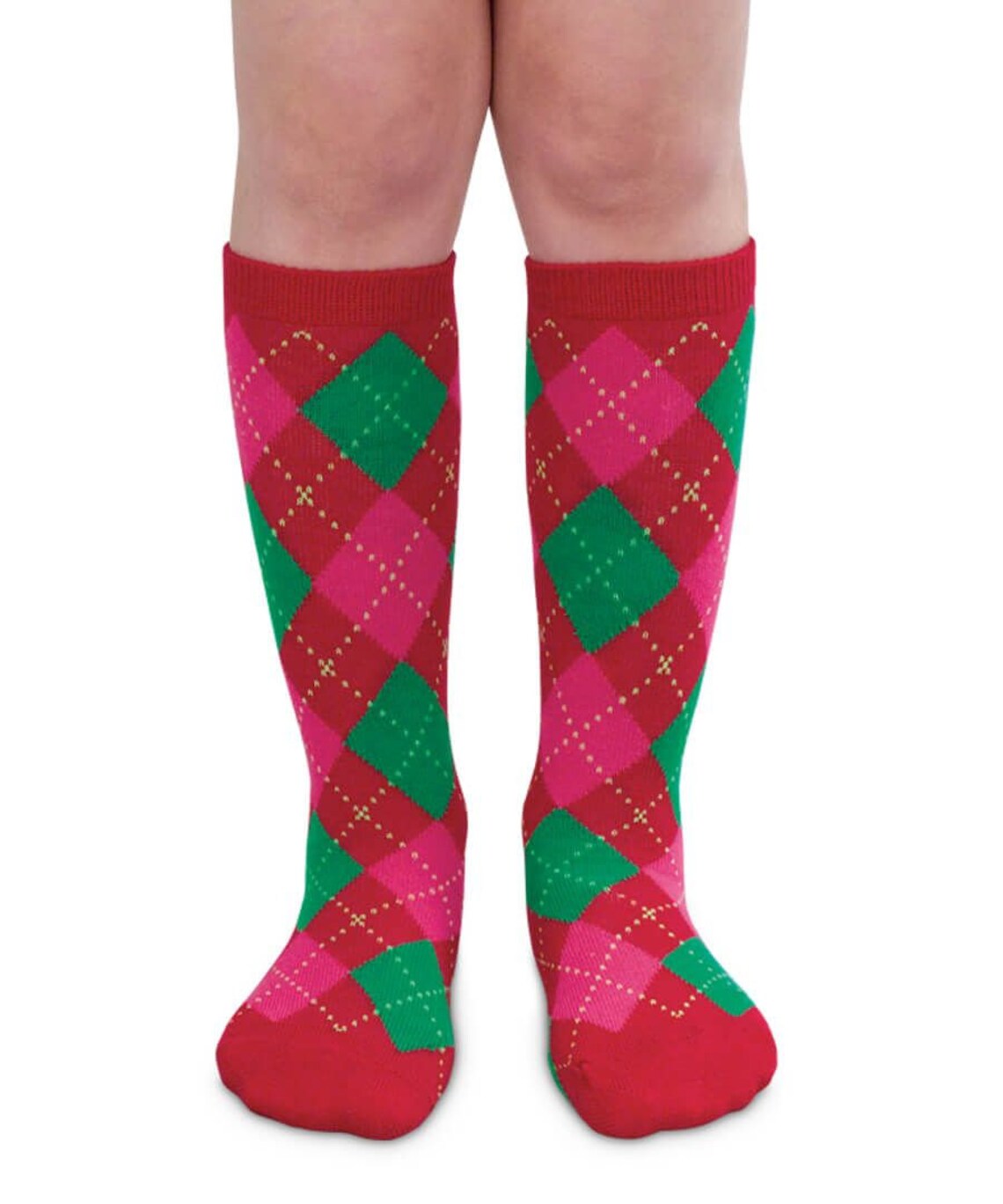 Christmas Socks Girls Holiday Stripe Ruffle Scallop Lace Trim  Etsy