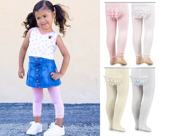 Baby Clothes Infant Girls Christening Party Pink White Cream Tights imp 