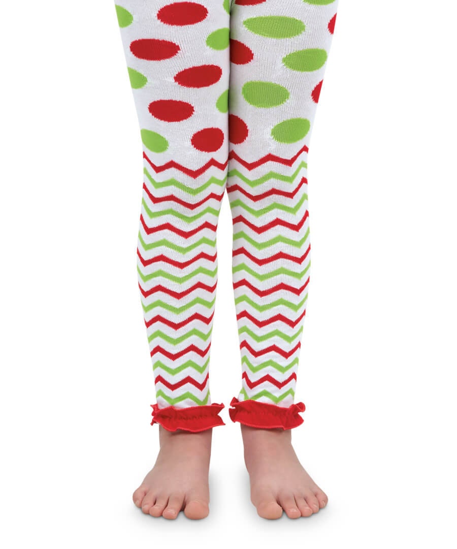 Collant Mud Pie Per Bambina, Halloween Con Volant A Pois E Righe, Taglia 4T, Nuovo