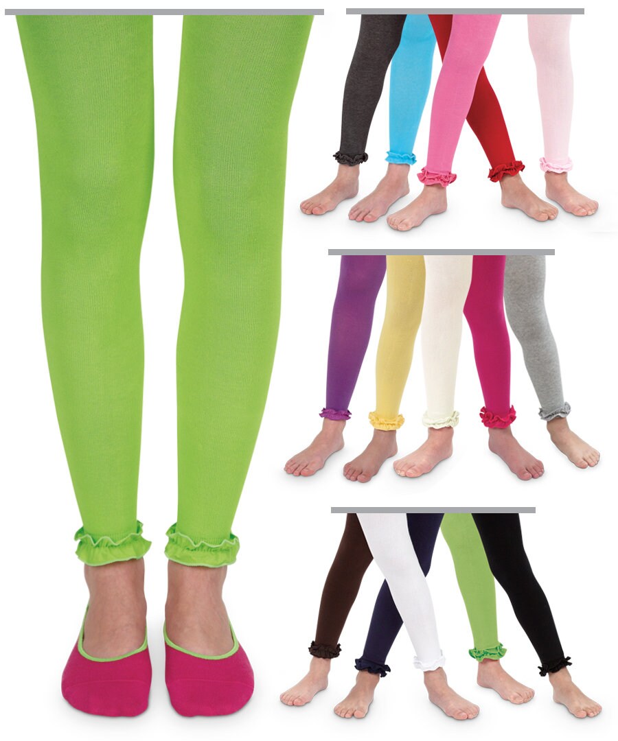 Girls Ruffle Lace Leggings Baby Toddler Fancy Dress Frilly Etsy