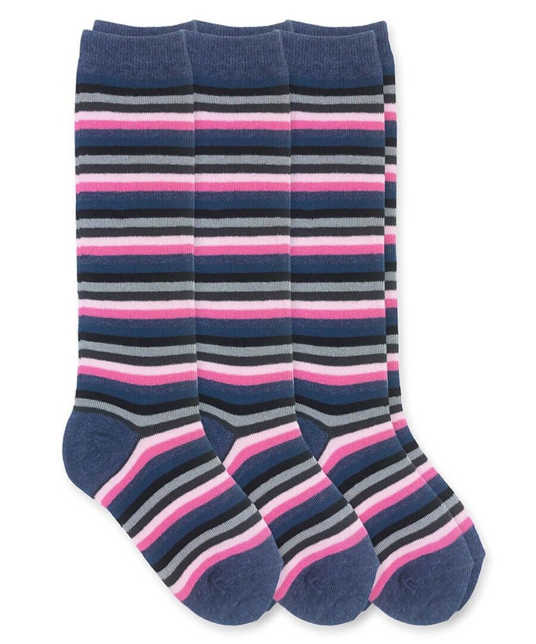 Calze lunghe da donna in cotone al ginocchio arcobaleno a