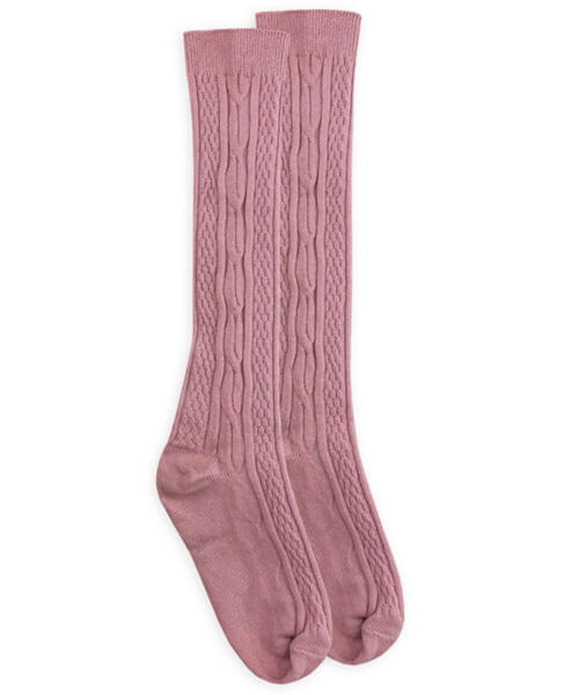 Girls Cable Knit Knee High Socks Girls Toddler Fashion Novelty Etsy