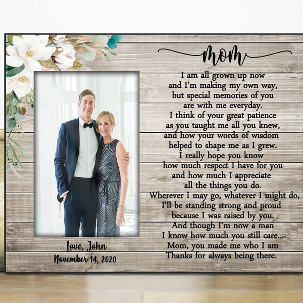 Mom wedding gift from Son / Mother of the Groom gift from Groom / Wedding Frame Mother / Wedding Gift / Moms Frame / Wedding gift for mom