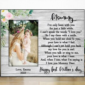 Mother's Day Gift for new Mom / First Mothers Day gift from baby / Best Mom / 1st Mother's Day Gift / personalized picture frame