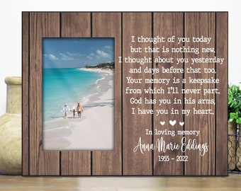 Family loss memorial gift mom dad sister brother grandmother / Friend Sympathy gift picture Frame / Remembrance in loving memory Condolence