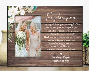 Step mom gift picture frame / wedding picture frame for stepmother / stepmom gift / mothers day frame / Adoption gift