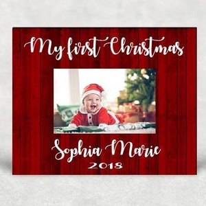 Baby's first christmas frame 2018 hot sale