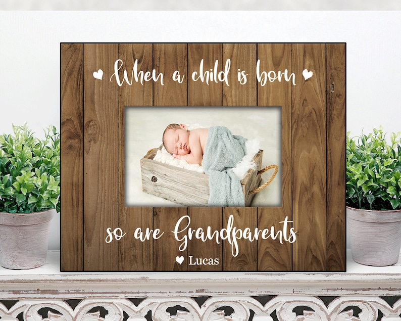 When a Child is Born so Are Grandparents / New Grandparents Etsy