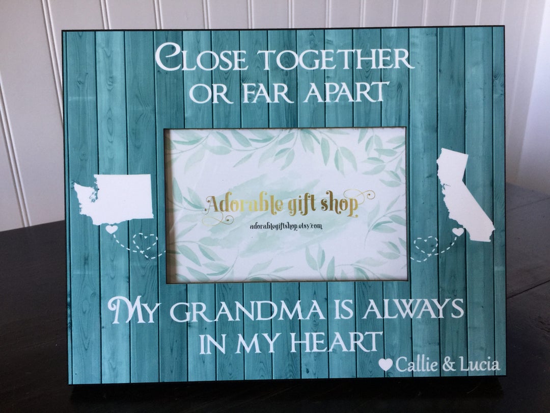 Long Distance Picture Frame for Grandma / Gift for Grandmother Etsy