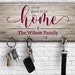 Family Name Personalized Key Holder Key Hanger Wall Key Rack / - Etsy