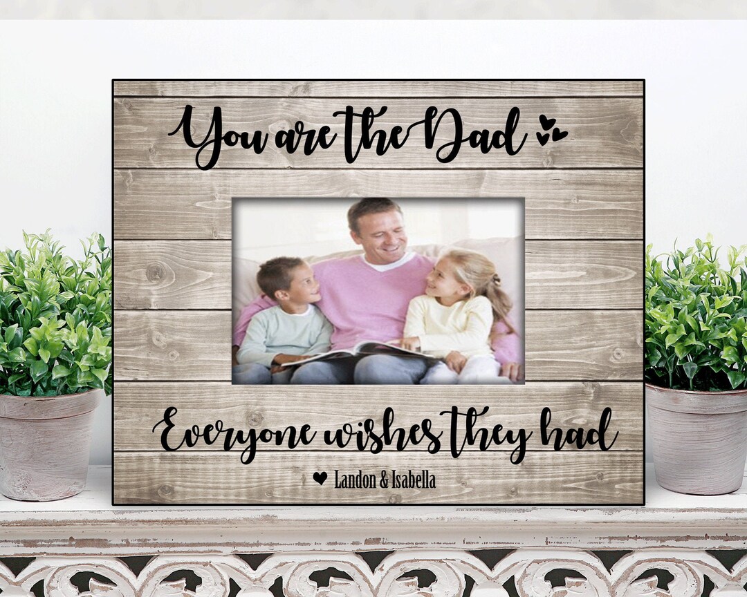 Dad Gift / Dad Frame / Fathers Day Picture Frame From Son or - Etsy