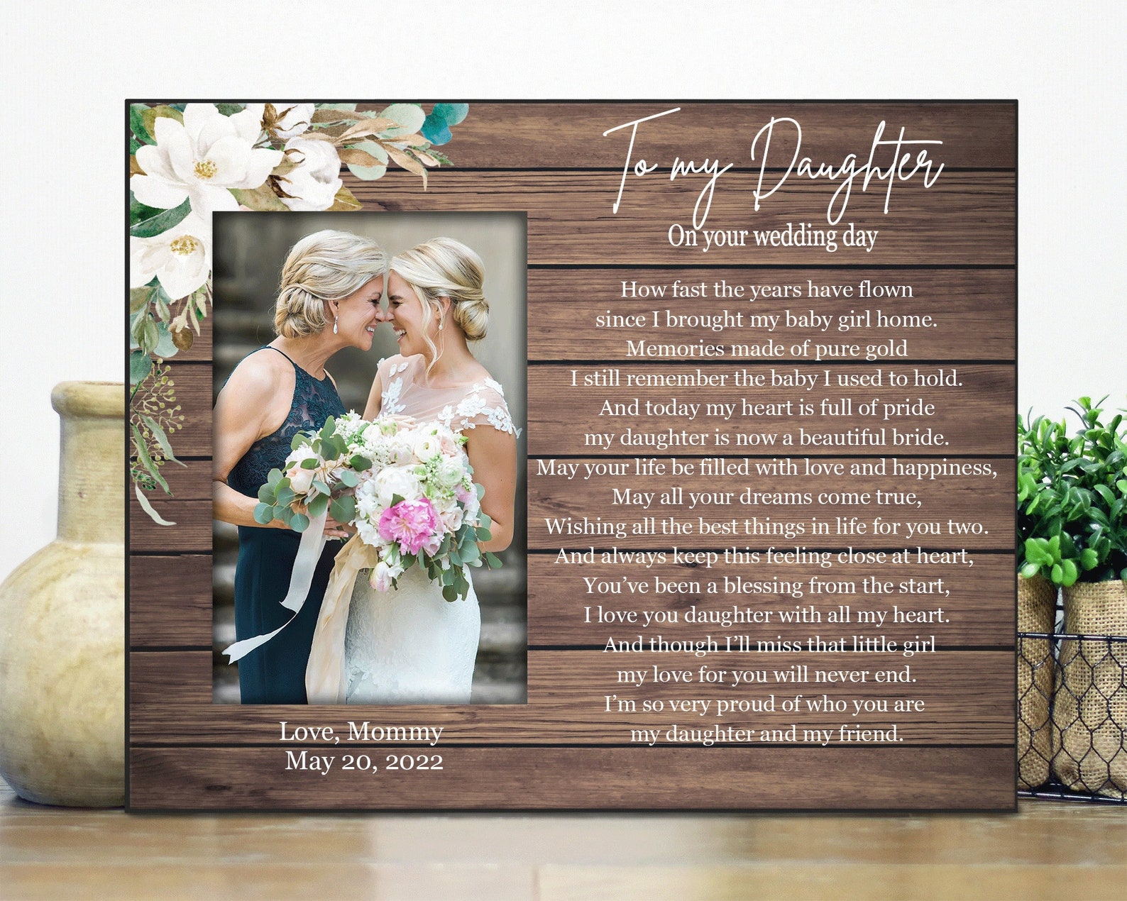 Daughter Gift From Mom on Her Wedding Day / Daughter Wedding Gift From