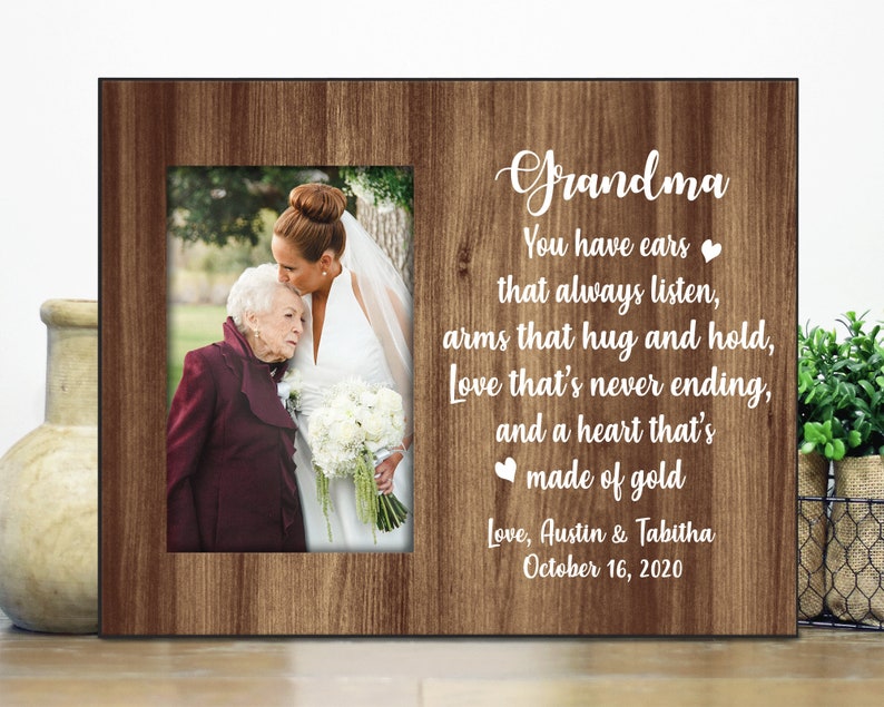 Grandma Picture Frame / Wedding Gift for Grandma From Bride / Etsy