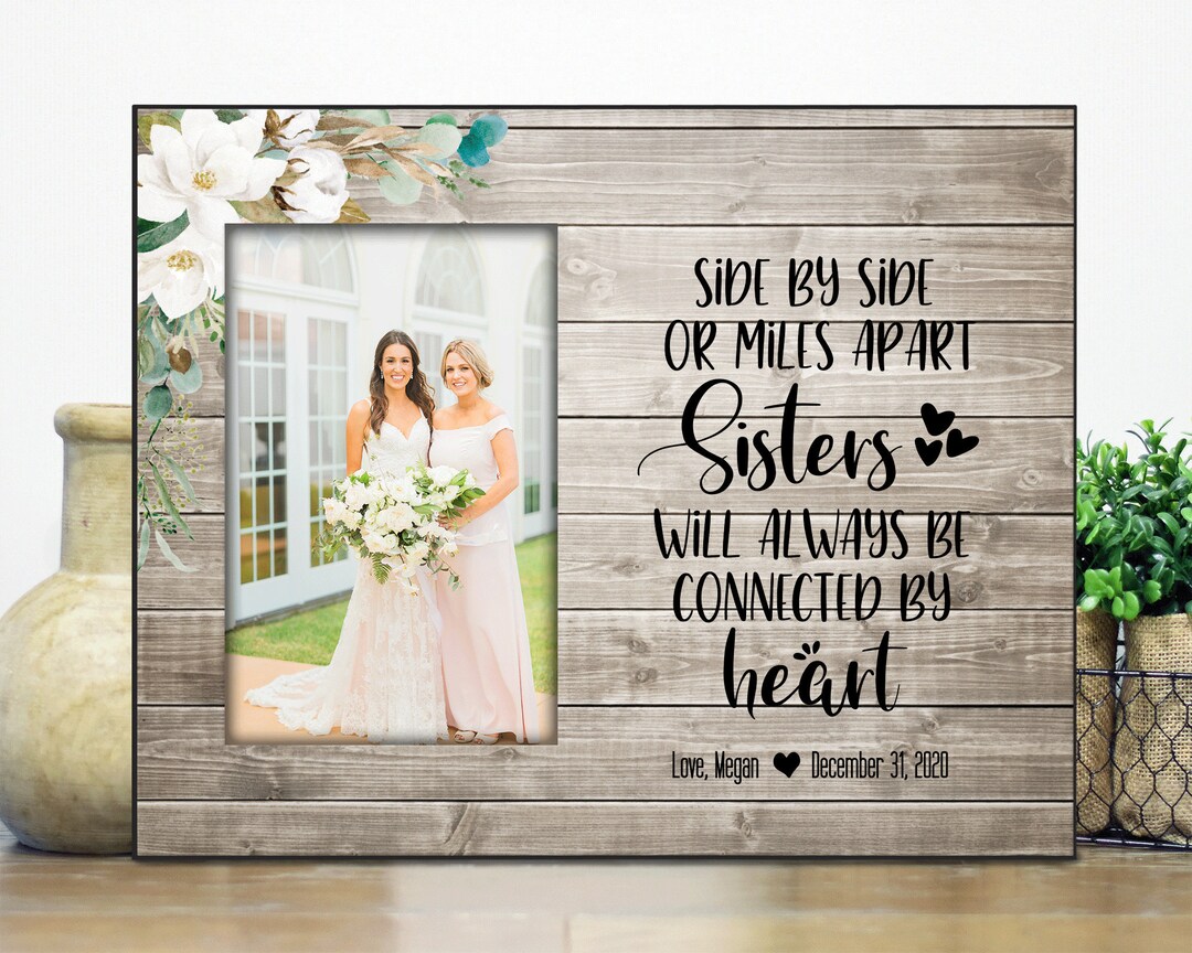 Sister Gift Picture Frame / Personalized Wedding Gift for Sister ...