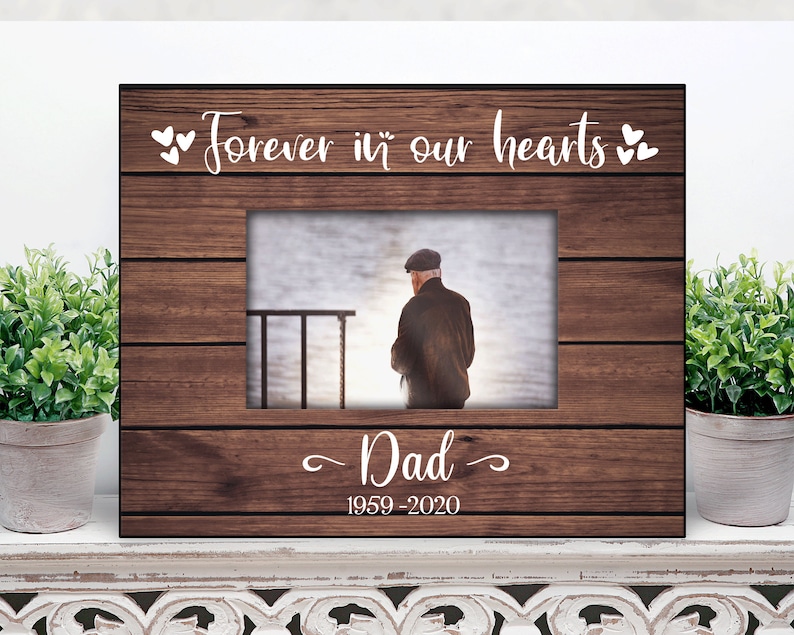 Loss of dad Gift / loss of father Memorial picture Frame / Etsy