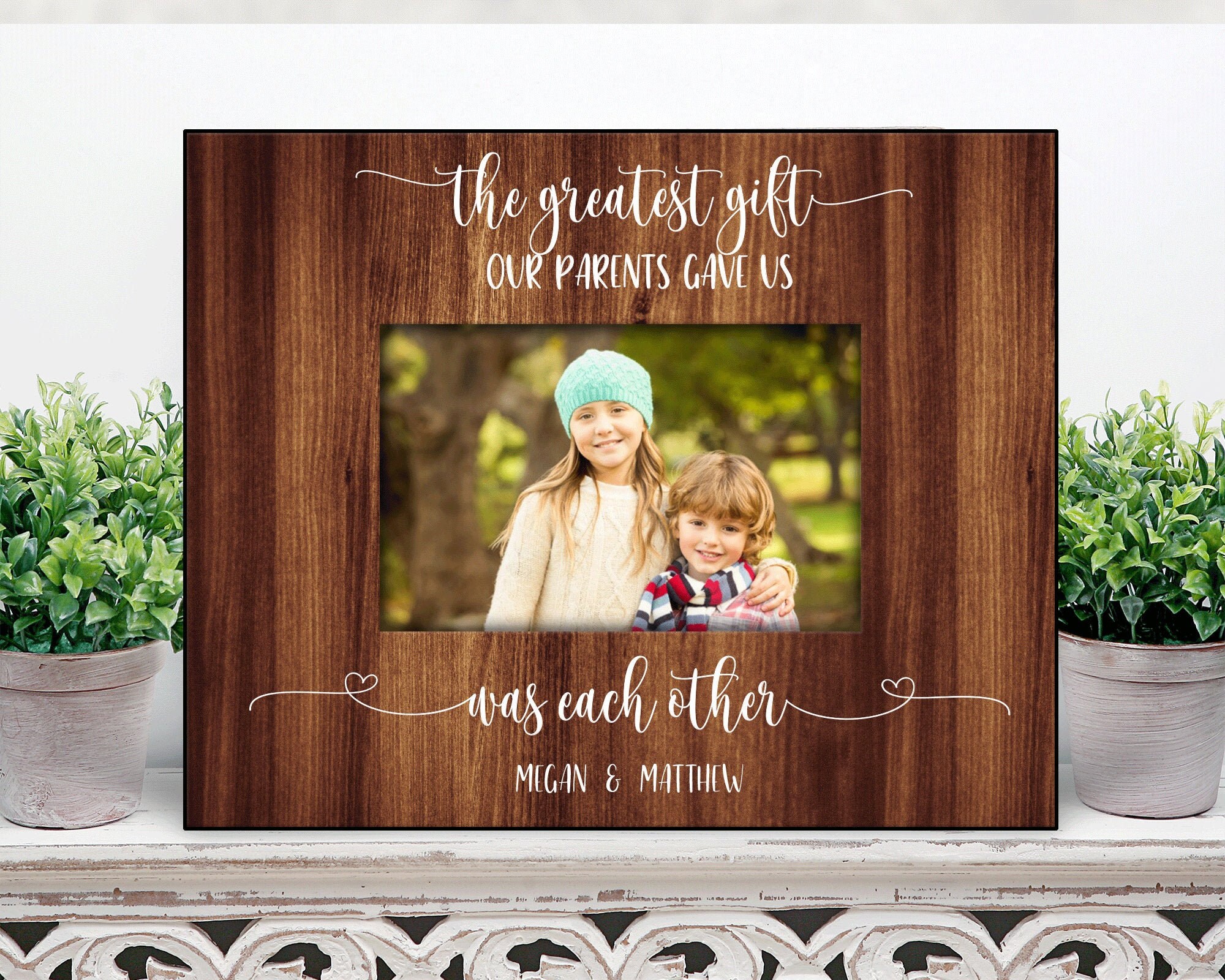 Siblings Picture Frame / Personalized Gift for Sister or Etsy