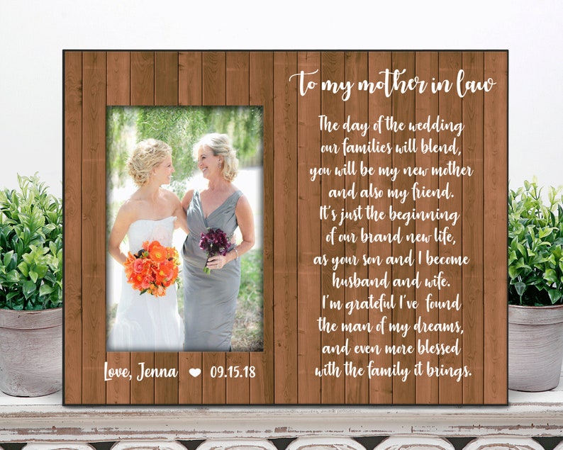 Mother in Law Gift Picture Frame / Personalized Mother in Law Etsy