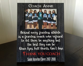Coach picture frame gift / Soccer, basketball, football, Gymnastics, Team Coach, Cheerleading / End of Season thank you Gift for coach / 4x6