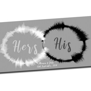 Unique Anniversary Gift, Custom Soundwave Art, Sound Wave Print on Canvas, Your Vows / Songs / Voice Printed on Canvas, Valentine&#39;s Day