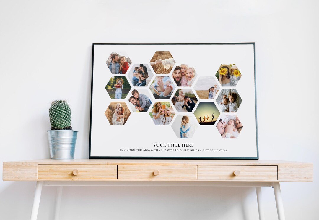 Custom Photo Collage Frame up to 20 PICTURE COLLAGE Framed Fine Art