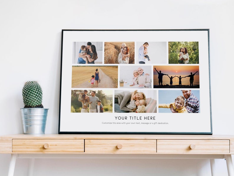Custom Photo Collage Gift for Christmas - FramedPicture Collage Print
