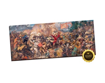 Historical Canvas Battle Scene | Canvas Print Jan Matejko Battle of Grunwald | Canvas from Poland | Classic Polish Paint Reproduction