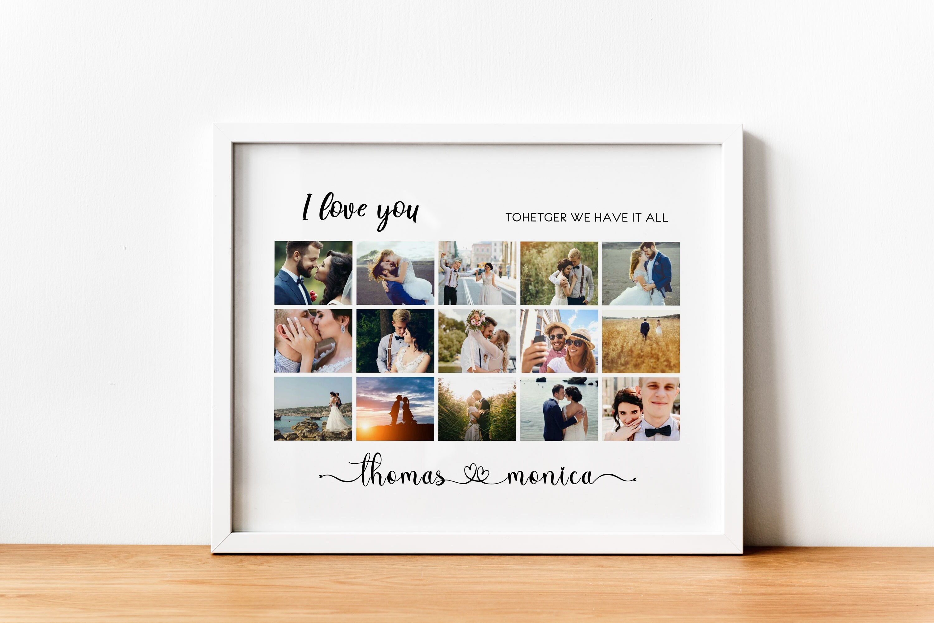Love collage 2024 photo frame