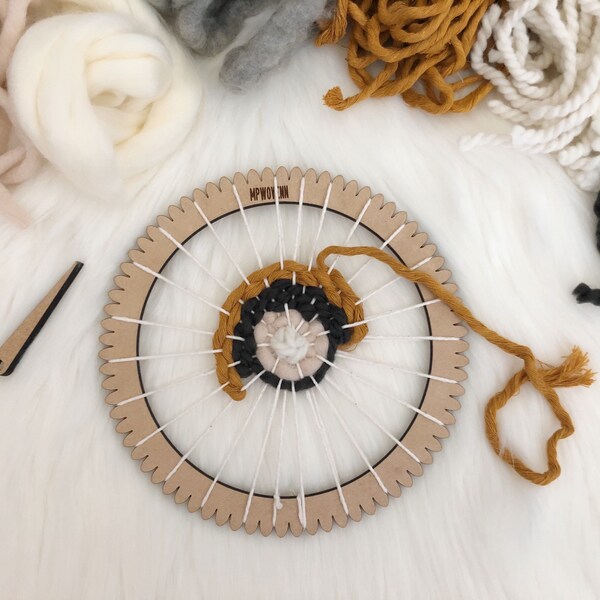 Round Weaving Loom Etsy