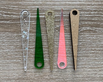 Weaving Needle, MDF Wood & Acrylic Weaving Tool, Mini or Large