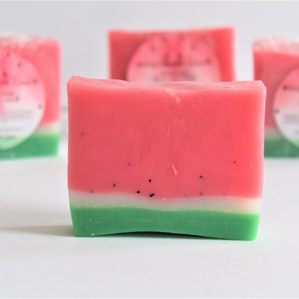 Watermelon Love Soap, Watermelon Soap bar, Watermelon Soap, Handcrafted Watermelon Soap, Watermelon Mini Soap, Watermelon Handcrafted Soap