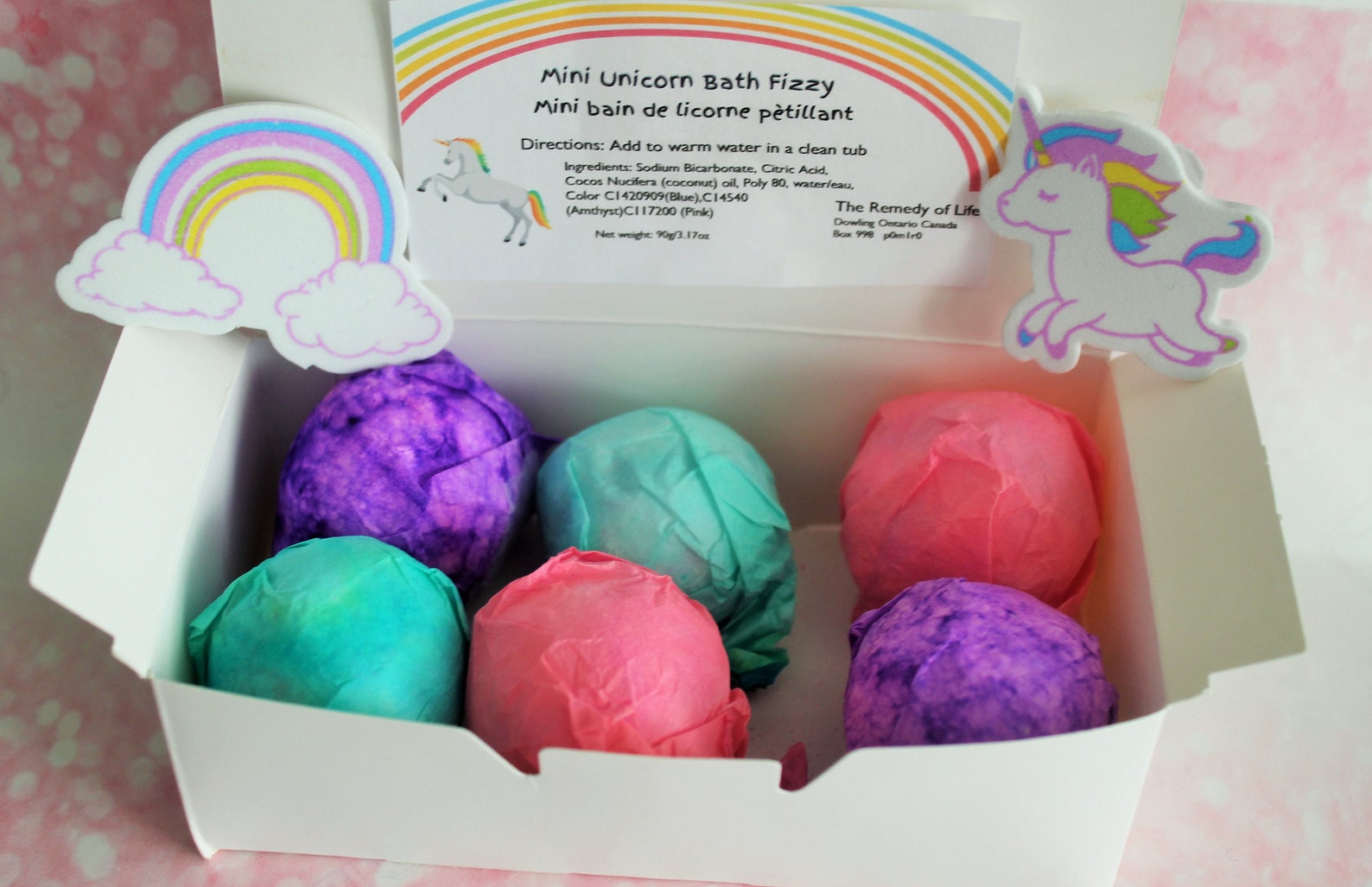 Unicorn Bath Bombs Mini Bath bombs Unicorn Parties Birthday Etsy